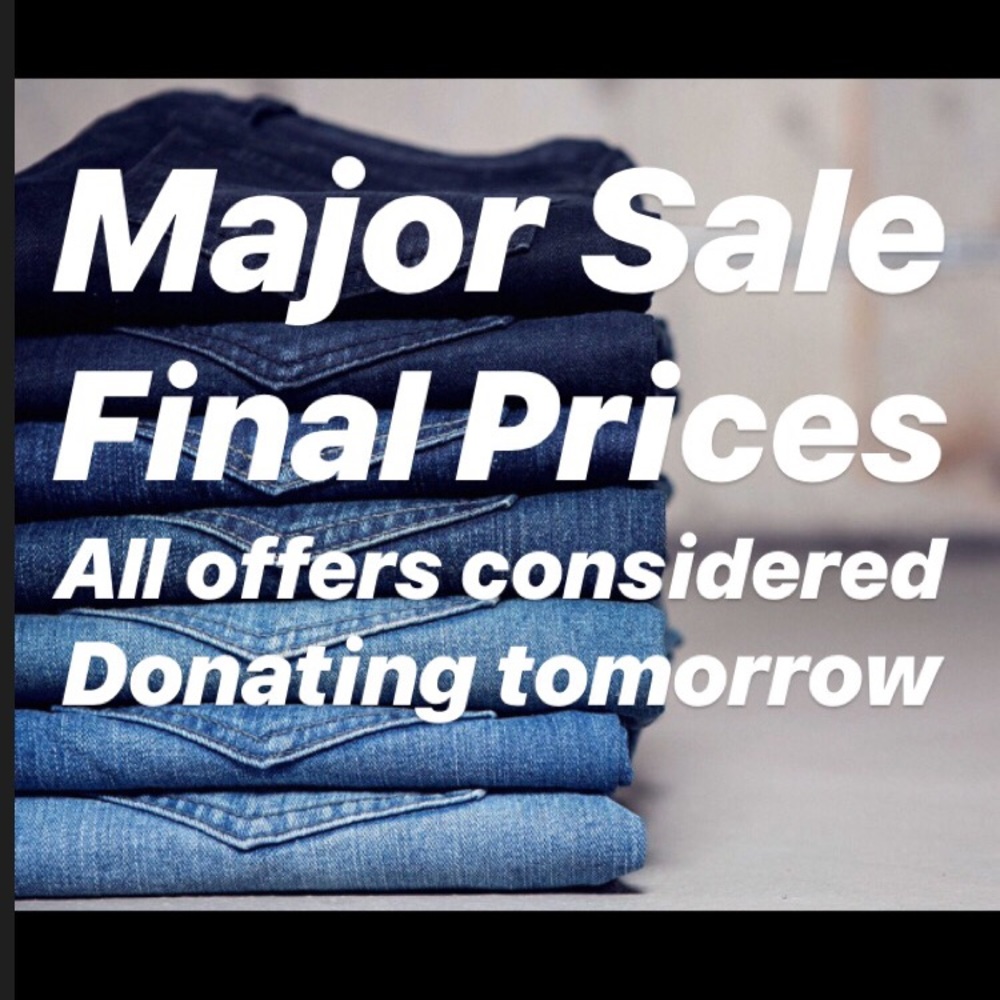 Clearance Sale - donating items under $15 tomorrow